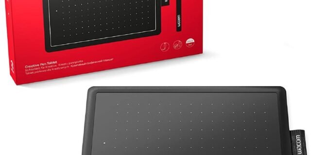 Wacom One CTL472 – Mesa Digitalizadora, Preto / Vermelho