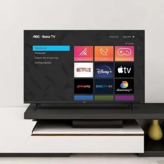 Smart TV LED 43″ Full HD AOC 43S5135/78G – Roku TV, Wifi, Conversor Digital, USB, HDMI