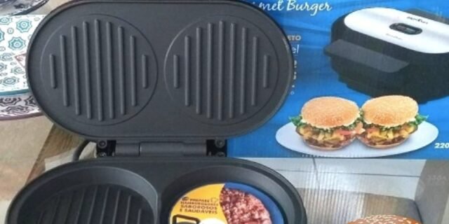 Grill Britânia Gourmet Burger 1000W Coletor de Gordura 110V