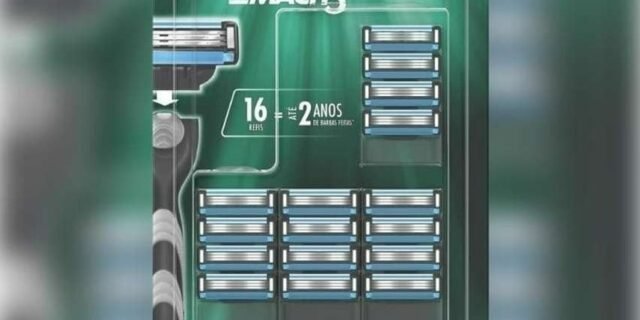 Refil Para Barbear Gillette Mach3 16 Unidades