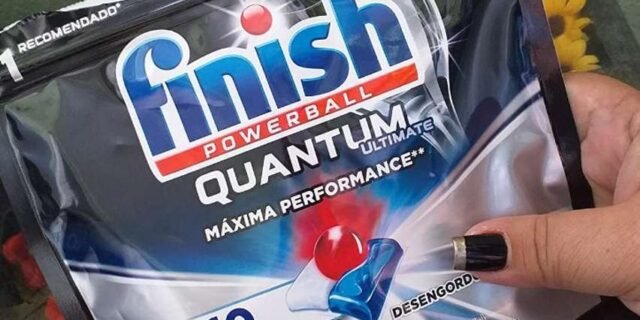 Detergente para Lava Louças em tabletes Finish Quantum Ultimate com 10 unidades