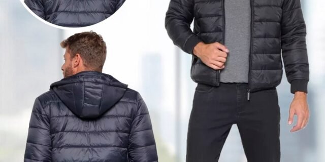 Jaqueta Lucky Sailing Puffer Capuz Removível Masculina