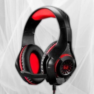 Headset Gamer Rama P3+USB Stereo Adaptador P2 LED Vermelho Warrior – PH219