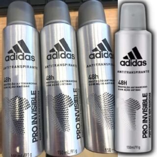 Desodorante Aerossol Invisible Masculino, Adidas 150ml (2 Opções)