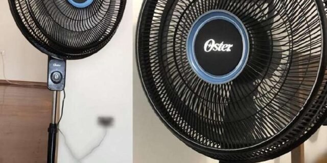 Ventilador de Coluna Oster Super Breeze, 110V, Preto, 126W