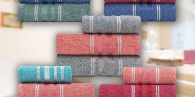 Jogo De Toalhas 3 peças Banho + Rosto Algodão Liz Atlântica Emcompre