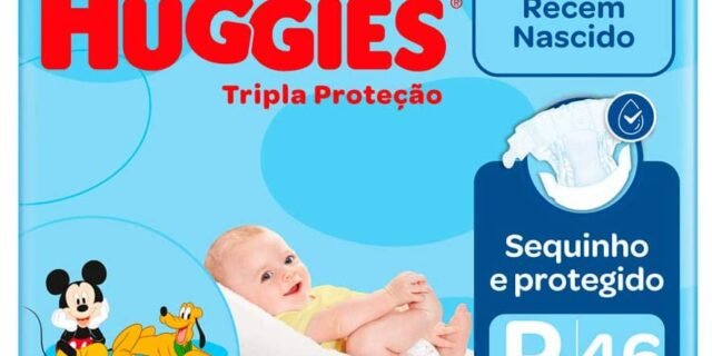 Fralda Huggies Tripla Proteção P – 46 fraldas