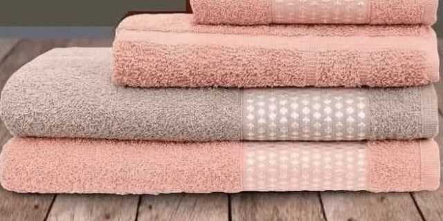 Jogo de Toalhas Felpuda Tecelagem Atlântica Eireli – Sofisticata Luna Rosa e Luar 5 Peças