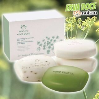 Sabonete em Barra Sortido Puro Vegetal Erva Doce – 4un de 90g cada