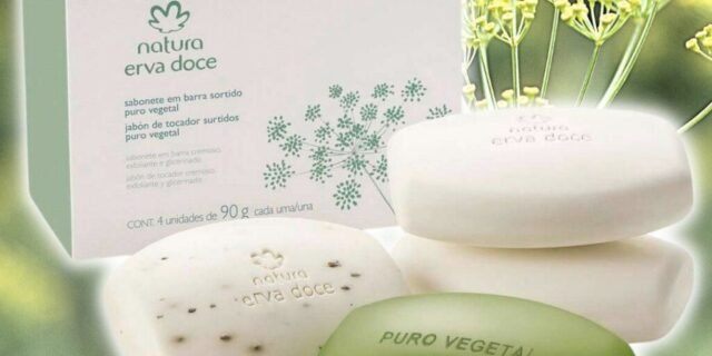Sabonete em Barra Sortido Puro Vegetal Erva Doce – 4un de 90g cada