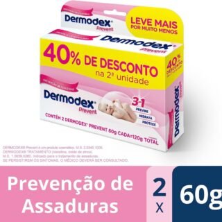 Pomada para Prevenção de Assaduras Dermodex Prevent – 120g (2x60g)