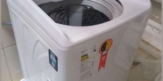 Lavadora de Roupas Panasonic NA-F120B1WA 12Kg Cesto Inox – 110V