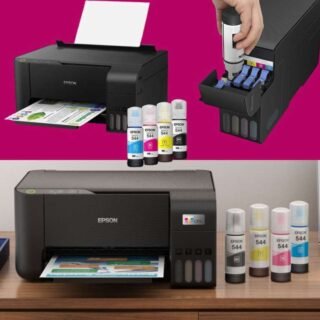 Multifuncional Epson EcoTank L3210 – Tanque de Tinta Colorida, USB, Bivolt