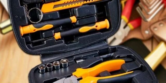 Kit De Ferramentas Manuais Wap Mkf21 Com 21 Acessórios Trena Estilete Alicate Chave Phillips Chave De Fenda Bits Soquetes