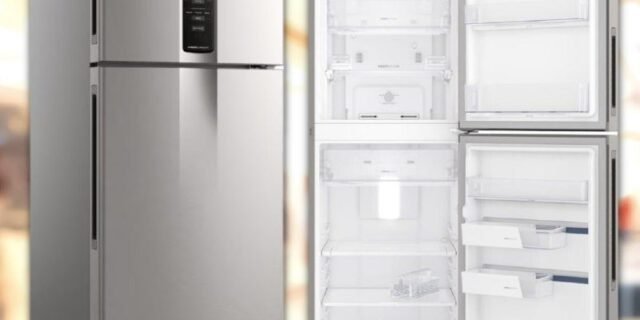 Geladeira Electrolux Frost Free Duplex Efficient Com Autosense Cor Inox Look 410L (IF45S)