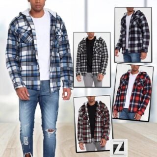 Jaqueta Xadrez Black River Com Capuz Masculina