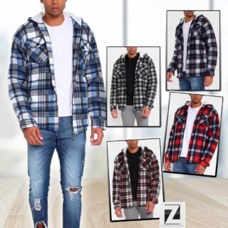 Jaqueta Xadrez Black River Com Capuz Masculina