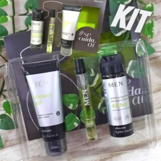 Kit Presente MEN: Desodorante Colônia 10ml + Shower Gel 2 em 1 75g + Antitranspirante Aerossol 31g