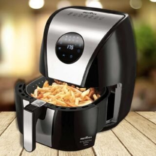 Fritadeira Air Fryer Sem Óleo Britânia Digital, 5L, 1500W, 127V, Inox