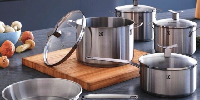 Jogo de Panelas Electrolux Inox Prata – Fundo Triplo 5 Peças A18778801