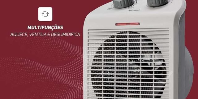 Aquecedor WAP AIR HEAT 3 em 1 Aquece, Ventila e Desumidifica 1500W 220V