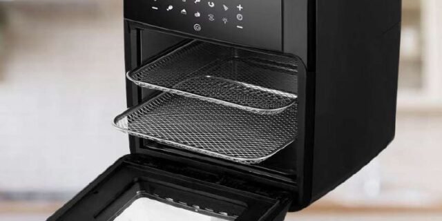 Fritadeira Sem Óleo Air Fryer EOS Premium 12L Digital Touch Titanium EAF12T 110V