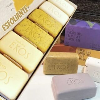 Sabonete em Barra Puro Vegetal Cremoso e Esfoliante Ekos Maracujá – 4 un. de 100g