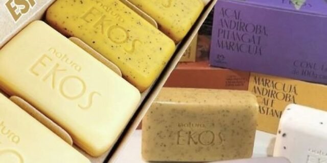 Sabonete em Barra Puro Vegetal Cremoso e Esfoliante Ekos Maracujá – 4 un. de 100g