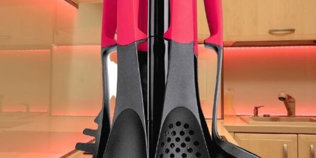 Conjunto de Gadgets de Nylon 7 Peças Euro Vermelho