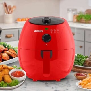 Fritadeira Elétrica Sem Óleo Airfry Arno Easy Fry 3,2L Vermelha