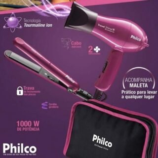 Kit Secador e Chapinha de Viagem – Philco Travel Shine