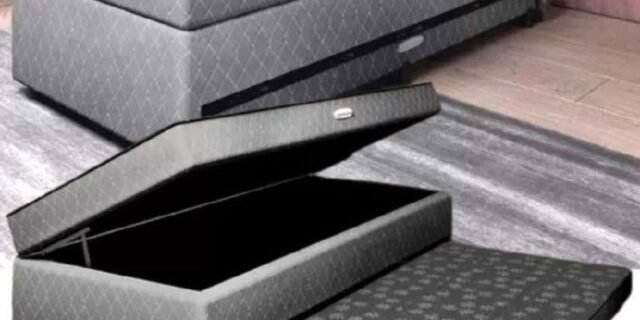 Cama Box Solteiro LightSpuma com Baú