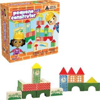 Pequeno Construtor Nº 3 100 Peças em Madeira Ciabrink