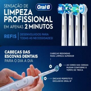 Oral-B Refil Escova Elétrica Pro-Saúde Precision Clean 4 Unidades