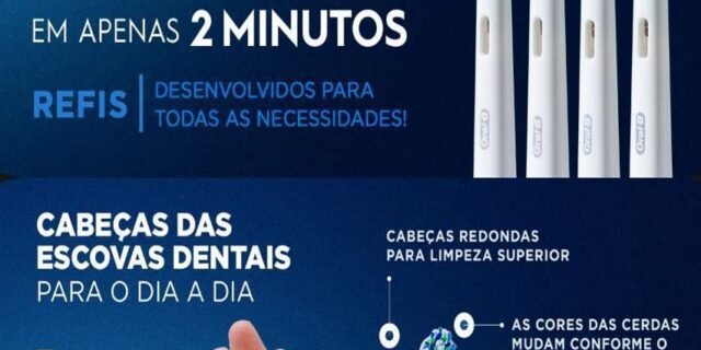 Oral-B Refil Escova Elétrica Pro-Saúde Precision Clean 4 Unidades