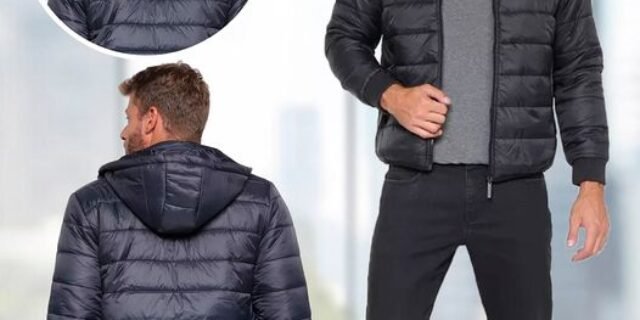 Jaqueta Lucky Sailing Puffer Capuz Removível Masculina