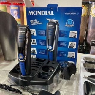 Aparador de Pelos Mondial Super Groom 10 em 1 – 1 Velocidade com Acessórios