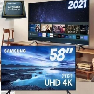 Smart TV Samsung UHD Processador Crystal 4K 58AU7700