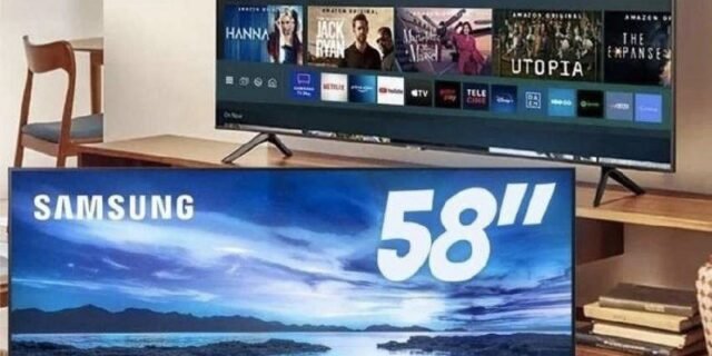 Smart TV Samsung UHD Processador Crystal 4K 58AU7700