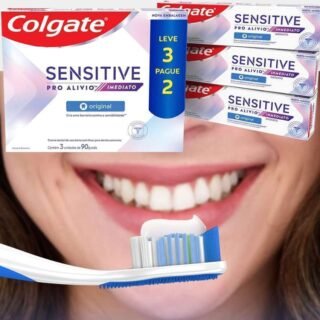 Creme Dental Para Sensibilidade Colgate Sensitive Pro-Alívio Imediato Original 90g Leve 3 Pague 2
