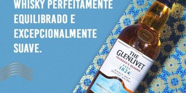 The Glenlivet Founder’s Reserve Whisky Single Malt Escocês, Dourado, 750 ml