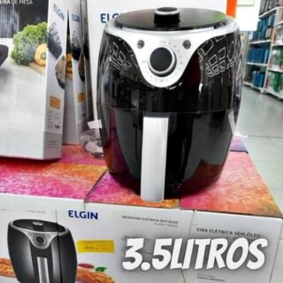 Fritadeira Elétrica Flash Fryer Elgin Preta 3,5 Litros Preta 127V