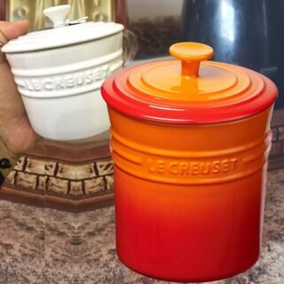 Pote para Condimentos Grande, Cerâmica, Laranja, Le Creuset