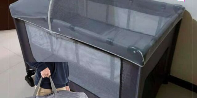 Berço Portátil Happy, Cosco, Cinza