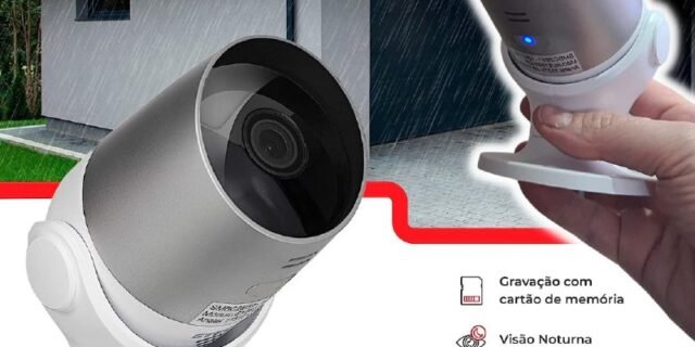 Câmera Inteligente Wi-Fi com IP65, Ideal para ambientes externos