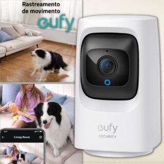NEufy Mini IndoorCam, Câmera de segurança interna Pan & Tilt, Camera com plug-in Wi-Fi