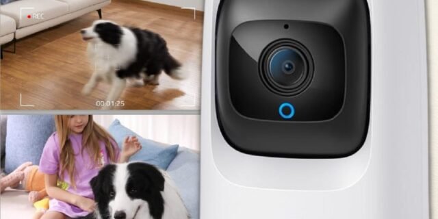 NEufy Mini IndoorCam, Câmera de segurança interna Pan & Tilt, Camera com plug-in Wi-Fi