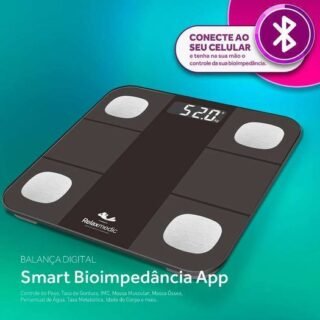 Balança Digital Corporal Bioimpedância c/Aplicativo Bluetooth