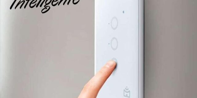 Smart Interruptor Wi-Fi Positivo Casa Inteligente, 3 Módulos, Touch