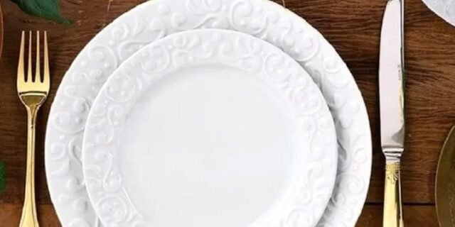 Aparelho de Jantar e Sobremesa 12 Peças Germer Tassel em Porcelana – Branco